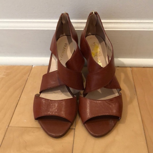 Franco Sarto Shoes - *WORN ONCE* FRANCO SARTO Leather Wedge Sandals